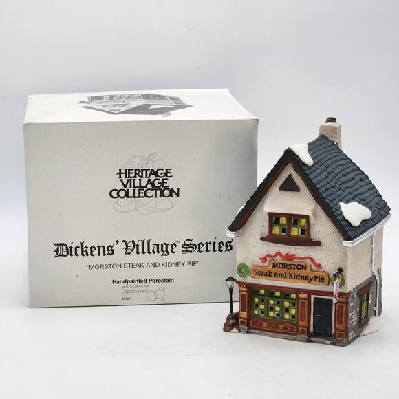 Dept 56 Morston Steak and Kidney Pie Dickens Village VTG 1995 Original Open Box - Picture 4 of 16